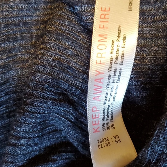 Anthropologie Daily Practice Fall Turtleneck Side-Slit Midi Dress long sleeves 4 - Picture 10 of 10